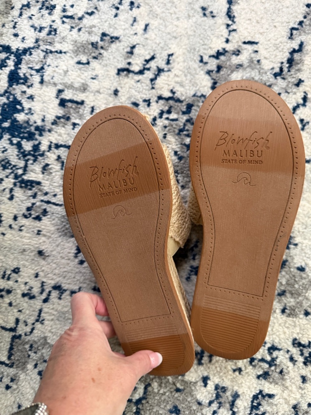 Blowfish Malibu Natural Woven Slide Mules - Picture 3 of 3